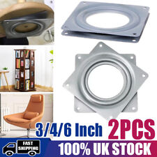 2PCS Lazy Susan Bearing Rotating Swivel Turntable Plate Turntable 3/4/6in UK