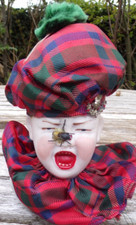 RARE GEBRUDER HEUBACH 5920 SCREAMING CHILD DOLL HEAD WITH FLY - 1910 BOXED