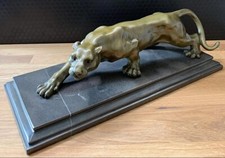 Bronze figure panther big cat