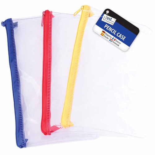 Clear exam pencil case - clear,