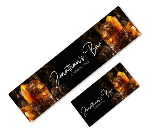 Personalised bar runner with - bar,