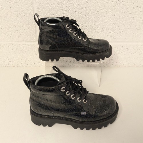 Kickers patent leather boots - patent,