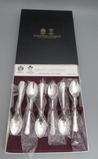 Arthur Price Silver Plated Cutlery - 6 Coffee Spoon Set Harley Pattern Boxed