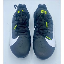 Nike Zoom Rival Racing Track Running Spike Shoes Youth Sz 9.5 black white