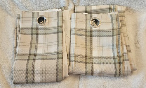 Dunelm balmoral check eyelet - dunelm,