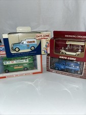 4 Boxed Model Vehicles, Bus, Lorry, Van & Vintage Van Excellent Condition