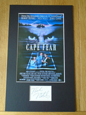 Nick Nolte Cape Fear Genuine Signed  Authentic Autograph - UACC / AFTAL