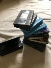 11x vintage 90's used blank Video Tapes. With content on but reusable