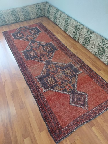 Old antique kurdish runner - old,
