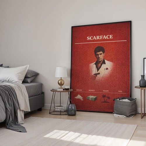 Scarface retro minimal movie - retro,