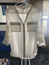 Calvin Klein white roll-tab