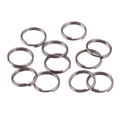 6mm gun black keyring split - keyring,
