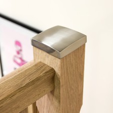 Nickel flat newel post - nickel,