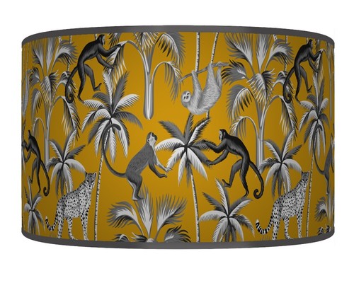 Tropical jungle trees mustard - tropical,