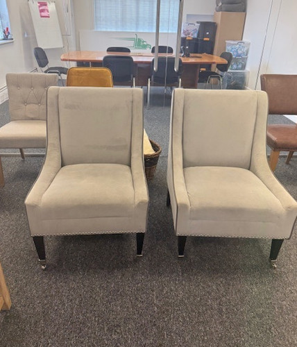 Pair light grey fabric - pair,
