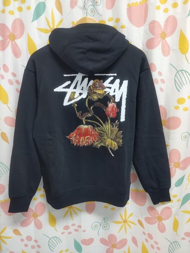 Stussy black hooded sweatshirt