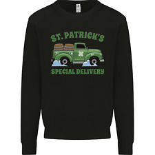 St Patricks Beer Delivery Funny Alcohol Guiness Mens Sweatshirt Jumper