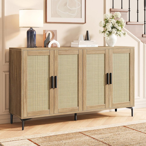 Boho rattan sideboard buffet - boho,