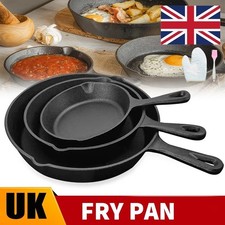 3X Cast Iron Skillet Set