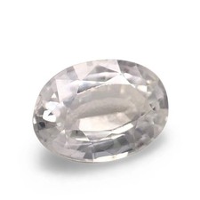 05ct oval white sapphire - oval,