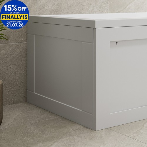 Storage bath end panel - end,