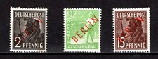 Berlin 1949 Michel 21, 24, 25