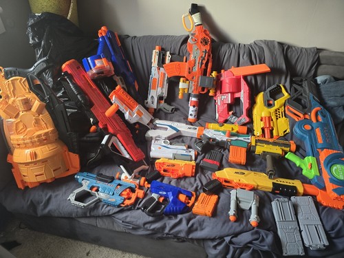 Large nerf gun lot bulk - gun,