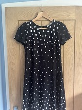 Oasis Spot Tea Dress M