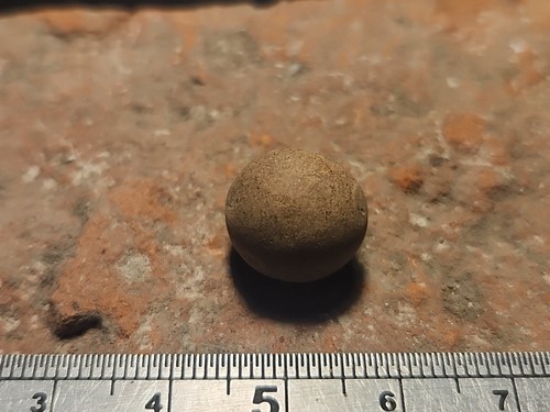 Roman clay marble gaming piece - roman,