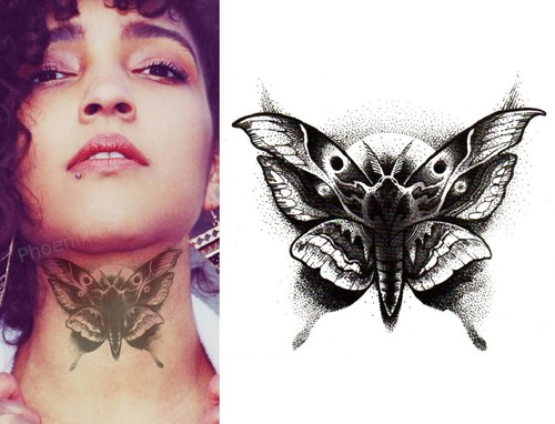 Neck butterfly temporary - butterfly,