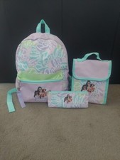 Barbie Purple School Bag, Lunch Bag With Pencil Case Vanilla Underground Set
