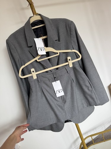 Zara grey blazer - and, skort