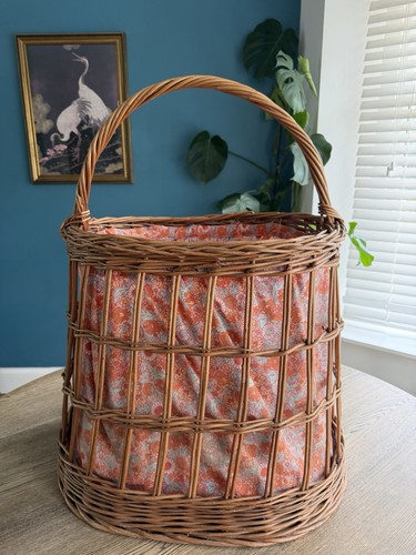 Vintage large wicker storage - vintage,