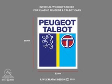 Peugeot Talbot 1980's Window Sticker
