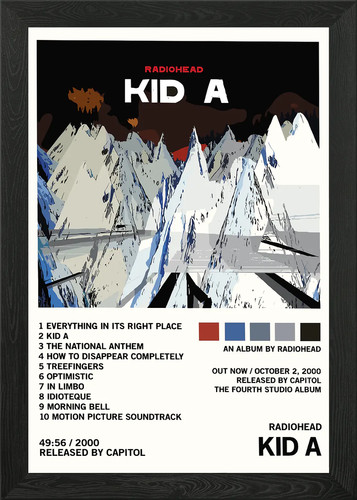 Radiohead kid album cover - album,