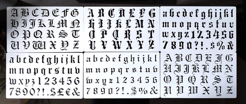 Old english font alphabet - english,