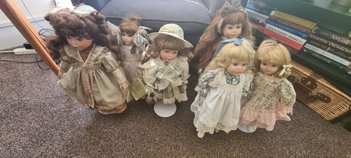 Porcelian doll collection - porcelian,