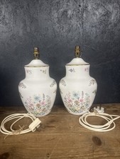 Pair Of Lamps Aynsley Wild Tudor Height 32cm