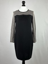 Max Mara Fringe Dress Black