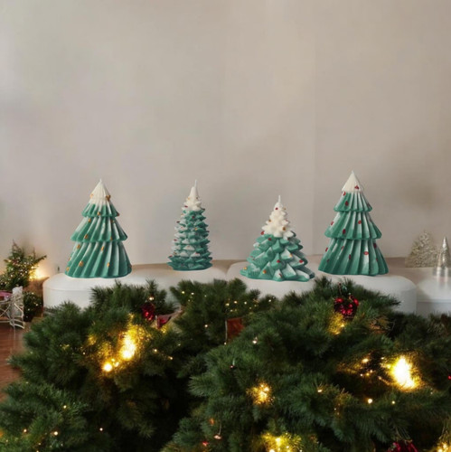 Christmas tree candles set - tree,