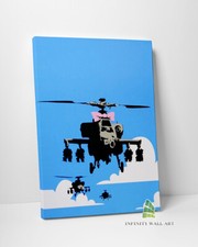 BANKSY Happy Choppers Canvas