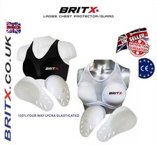 BRITX® Ladies Chest Guard Protector Sports Bra Karate,Taekwondo,thai,mma Boxing 
