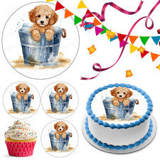 Poodle Dog Cake Topper Party