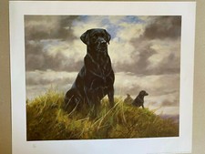  Dog art  My Best Friend. Print of Labradors by John Trickett Very rare 