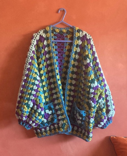 Handmade crochet hexagon - handmade,
