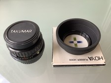 Takumar Bayonet 28mm F2.8 Wide Angle Lens - Pentax K Mount with Hoya Hood