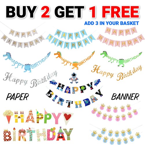 Happy birthday bunting banner - bunting,