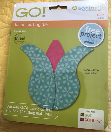 Accuquilt tulip fabric cutting - accuquilt,
