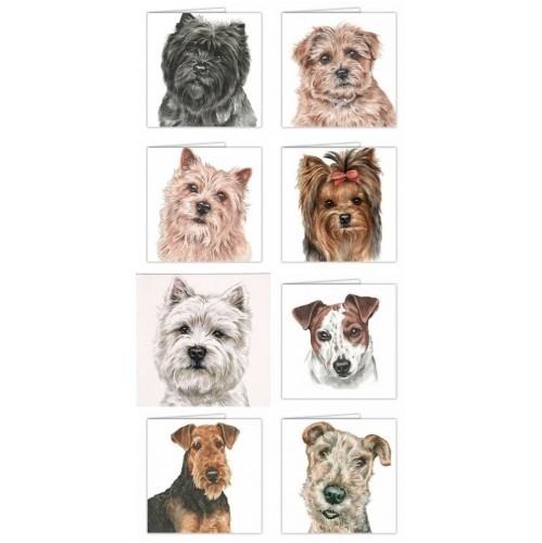 Waggydogz card terriers - card,