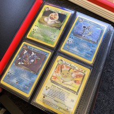 Pokémon Base Set, Team Rocket, Fossil, Jungle, Gym Heroes + Binder! 160 cards
